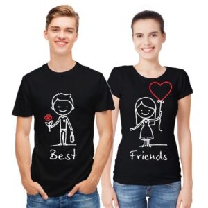 Printed Couple T-Shirt   - sozo