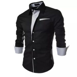 Cotton Solid Slim Fit Shirt  - sozo