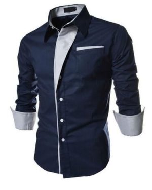 Cotton Solid Slim Fit Shirt  - sozo