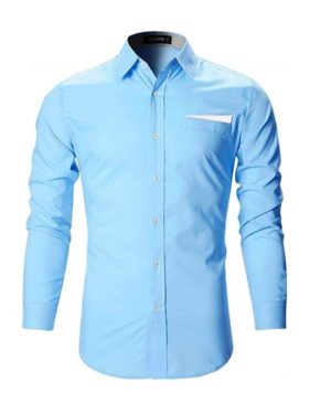Cotton Solid Slim Fit Shirt   - sozo