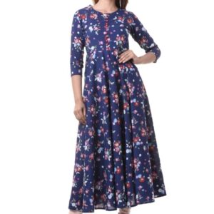 Trendy Cotton Printed Anarkali Kurti  - sozo