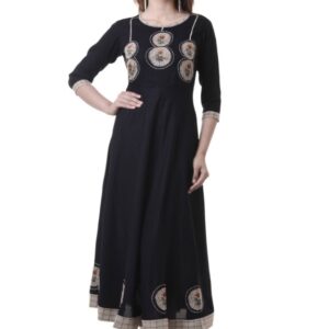 Trendy  Rayon Printed Anarkali Kurti  - sozo