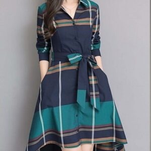 Women's Fashion Crape Printed Dress  - sozo