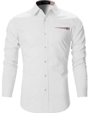 Cotton Solid Slim Fit Shirt   - sozo