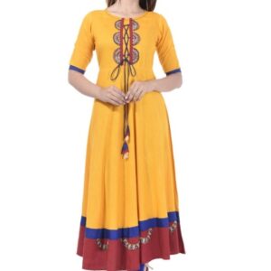 :Trendy  Rayon  Printed Anarkali Kurti  - sozo