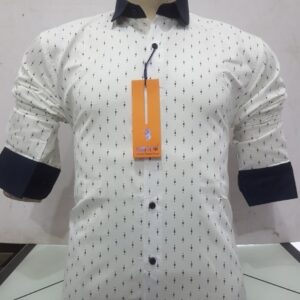 Cotton Plain Slim Fit Shirt  - sozo