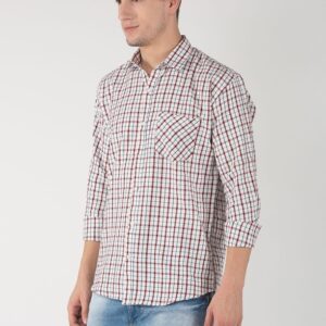 Men’s Slim Fit Checks Casual Shirt  - sozo