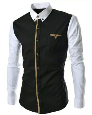 Cotton Solid Slim Fit Shirt  - sozo