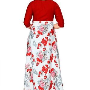 Women Stitched Printed American Crepe Floor Length Anarkali Gown – GRE