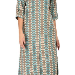 Women's Rayon Abstract Straight Kurti - GRE