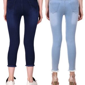Multicoloured Denim Jeans For Women’s – Combo Of 2 – GRE