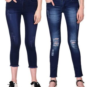 Multicoloured Denim Jeans For Women's - Combo Of 2 - GRE