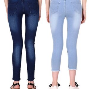 Multicoloured Denim Jeans For Women’s – Combo Of 2 – GRE
