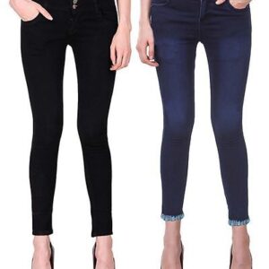 Multicoloured Denim Jeans For Women's - Combo Of 2 - GRE