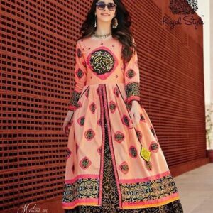 Rayon Embroidery Anarkali Kurta For Women's - GRE