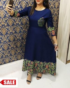 Trendy Rayon Printed Kurti - GRE