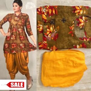 Women's Rayon Printed Kurta With Dhoti - GRE