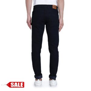 Men’s Stretchable Navy Blue Cotton Blend Slim Fit Jeans – GRE