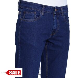 Men’s Stretchable Blue Cotton Blend Slim Fit Jeans – GRE