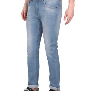 Slim Fit Iced Blue Faded Denim Jeans – GRE