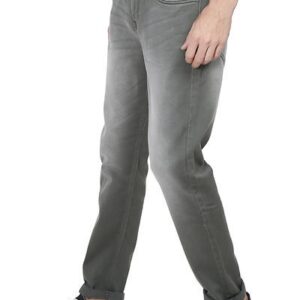 Men's Slim Fit Grey Stretch Denim Jeans - GRE
