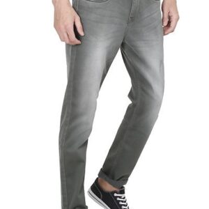 Men’s Slim Fit Grey Stretch Denim Jeans – GRE