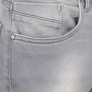 Men’s Slim Fit Iced Grey Stretch Denim Jeans – GRE