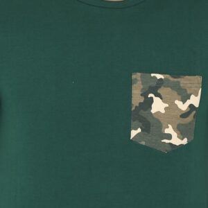 Green Solid Round Neck T-Shirt – GRE