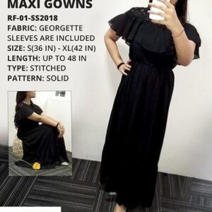 Rosella Black Long Dress with Nat Yoge 11015 - GRE