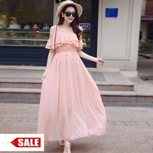 PINK GEORGETTE DRESS - GRE
