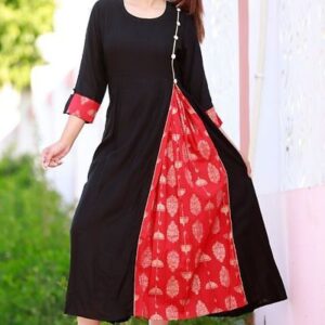 Women's Rayon Stitched Long Kurti - GRE