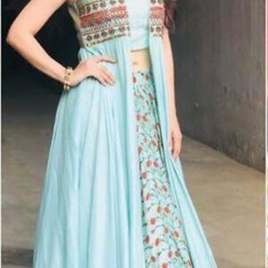 Rayon 14 Kg 3 Piece Long Kurti Embroidered Gown - GRE