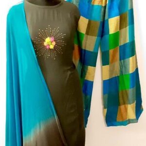 Stylish Semi Stitched Suits With Palazzo And Dupatta - GRE
