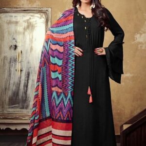 Solid Rayon Kurta With Dupatta With Fancy Botton and Latkan - GRE