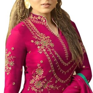 Women’s Georgette Embroidered Ethnic Gown – GRE