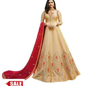 Women's Georgette Embroidered Ethnic Gown - GRE