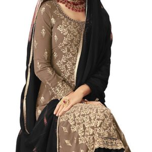 Women’s Georgette Embroidered Ethnic Gown – GRE