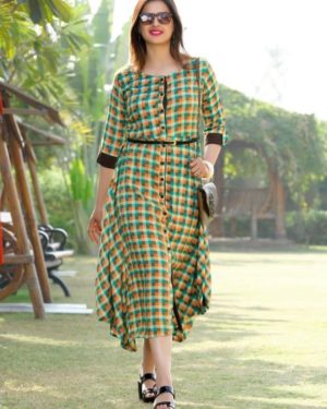 Fancy Georgette Printed Kurti  - sozo