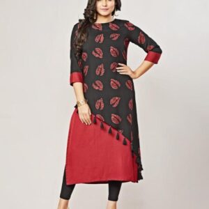 Precious Cotton Blend Printed Kurti  - sozo