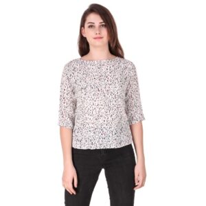 Women's Latest Crepe Printed Top  - sozo