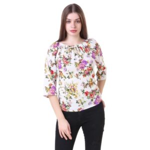 Women's Trendy Crepe Printed Top  - sozo