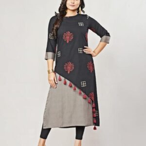 Precious Cotton Blend Printed Kurti  - sozo