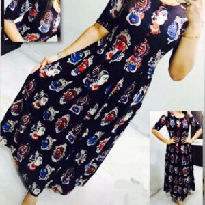 Glamorous Crepe Printed Selfie Kurti  - sozo