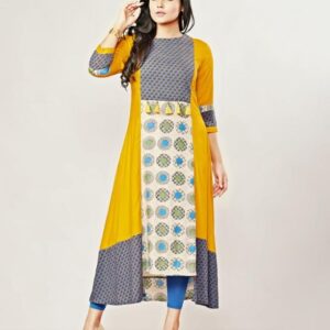 Precious Rayon Printed Kurti  - sozo
