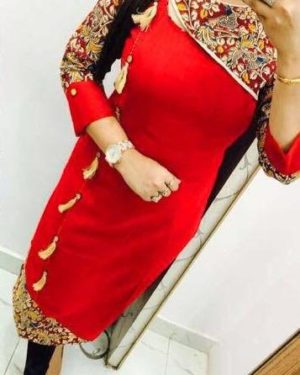 Precious Havy Slub Cotton Digital Printed Kurti  - sozo