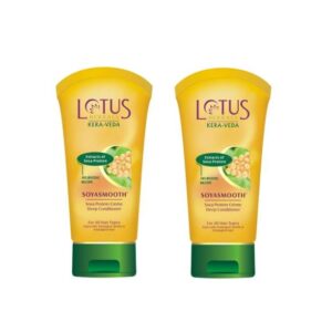 Lotus Herbals Kera-Veda Soya Smooth Deep Conditioner 150 gm Pack of 2  - sozo
