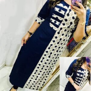 Glamorous Crepe Printed Selfie Kurti  - sozo