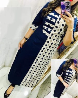 Glamorous Crepe Printed Selfie Kurti  - sozo