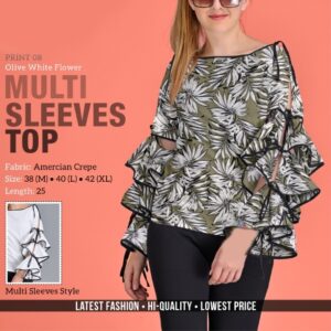 Women's American Crepe Floral Tops  - sozo