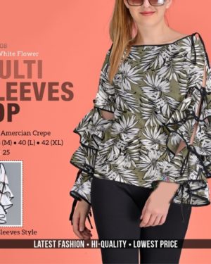 Women's American Crepe Floral Tops  - sozo
